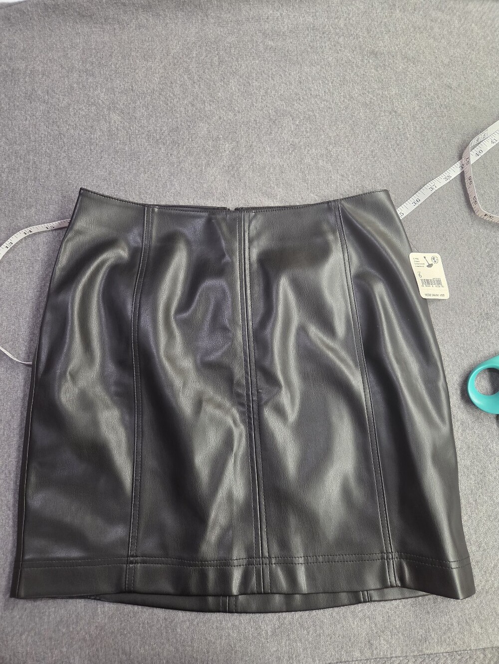 NWT! Free People Modern Femme Faux Leather Skirt, size 6